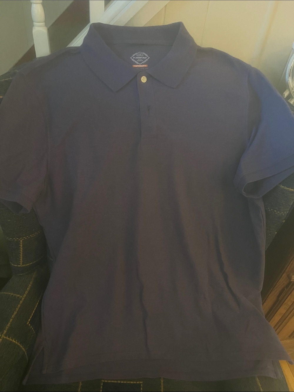 St. John's Bay Men's Polo Shirt in Navy Blue